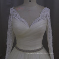 Heavy Beading Pattern Tulle A-Line Bridal Gowns